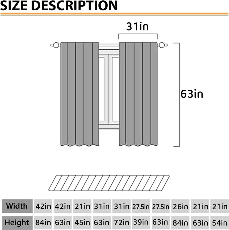 Lnepty Nautical Beach Curtains,Coastal Seahorse Undersea Animal Blue Bedroom Kids Room Drapes Treatments,Ocean Coral Summer Living Room Bathroom Window Curtains 2 Piece Set,63X63 Inch - Image 2